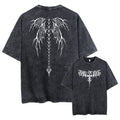Oversized men's cotton t-shirt in loose fit with drop-shoulder short sleeves