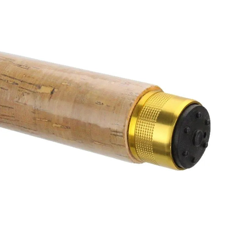 Ice fishing rod retractable 0.6 m carbon coated wood grain lifting pole