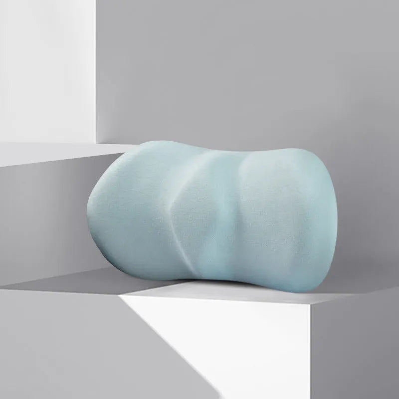 Car seat headrest pillow and lumbar support cushion set in multiple colour options