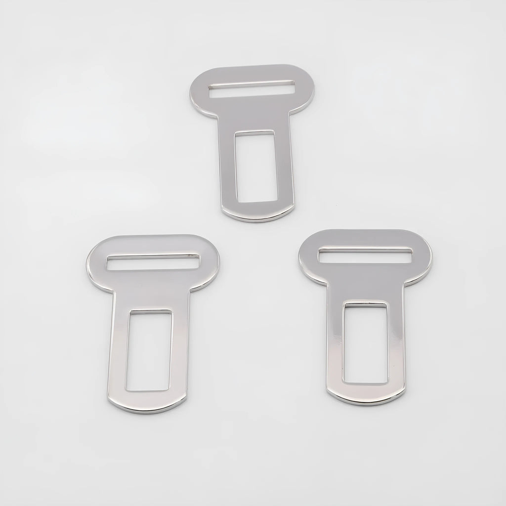 26mm silvery metal pet leash safety buckle with carabiner clip for vehicle restraint