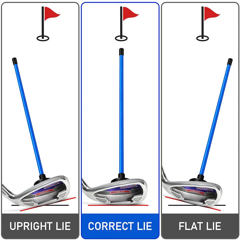 Aluminium alloy magnetic golf swing trainer with baseball bat alignment in blue and red colour options