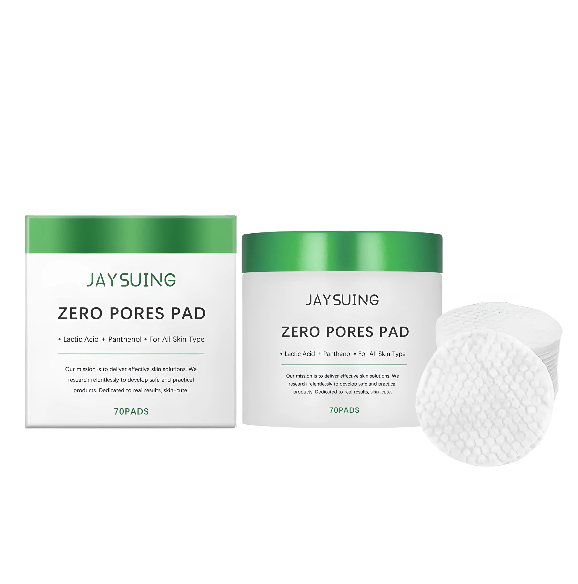 Moisturising cleansing pads with exfoliating acids in sealed packaging, 70 count