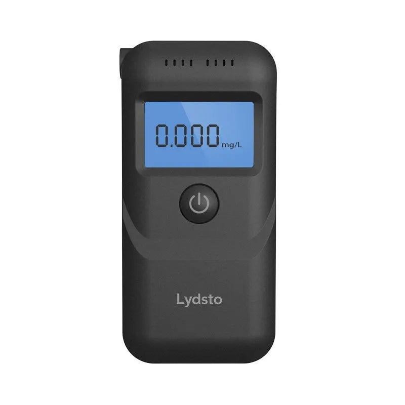 Black household alcohol breath tester for drinking checks and drunk driving detection