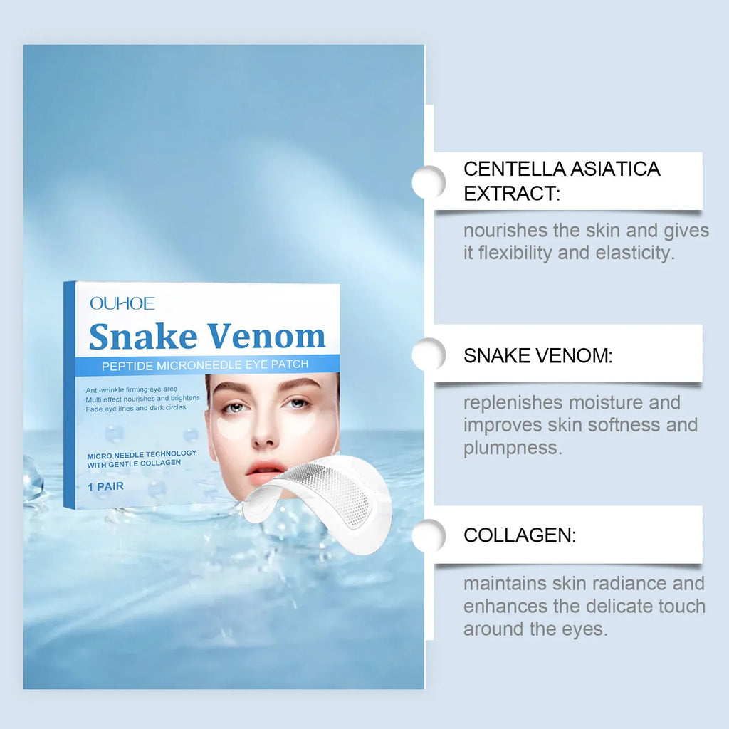 Elastic eye care microneedle patches for wrinkle reduction with transparent hydrogel construction