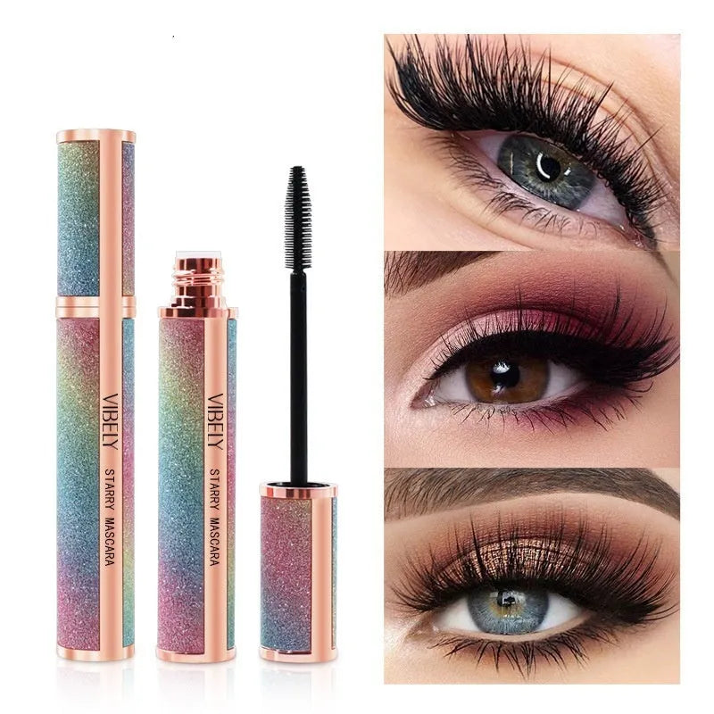 Black waterproof mascara for long thick curled lashes in standard packaging