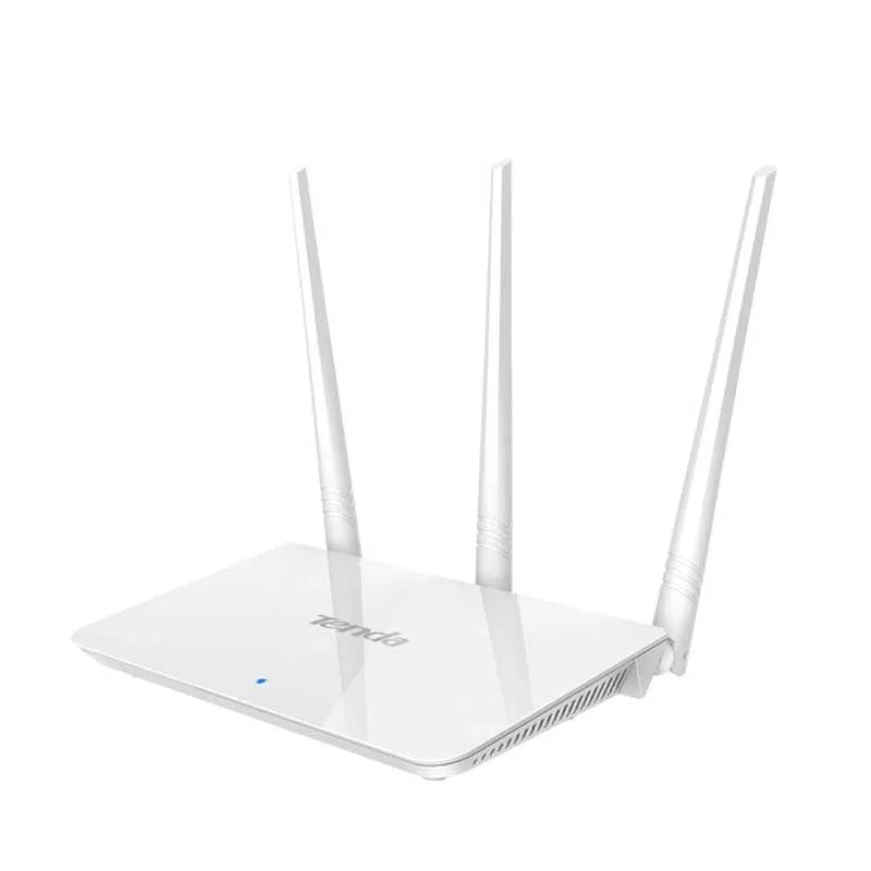 White wireless router with dual-band 2.4G and 5G support for home broadband networking.