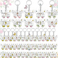 Acrylic key pendants for Easter Halloween and Christmas with high transparency for decorative use