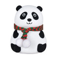 Panda-shaped silicone night light with USB charging port and soft white glow illumination