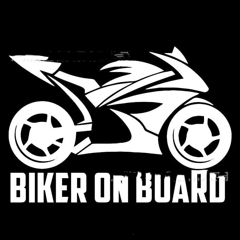 Motorcycle reflective safety stickers in PET material showing size and colour options