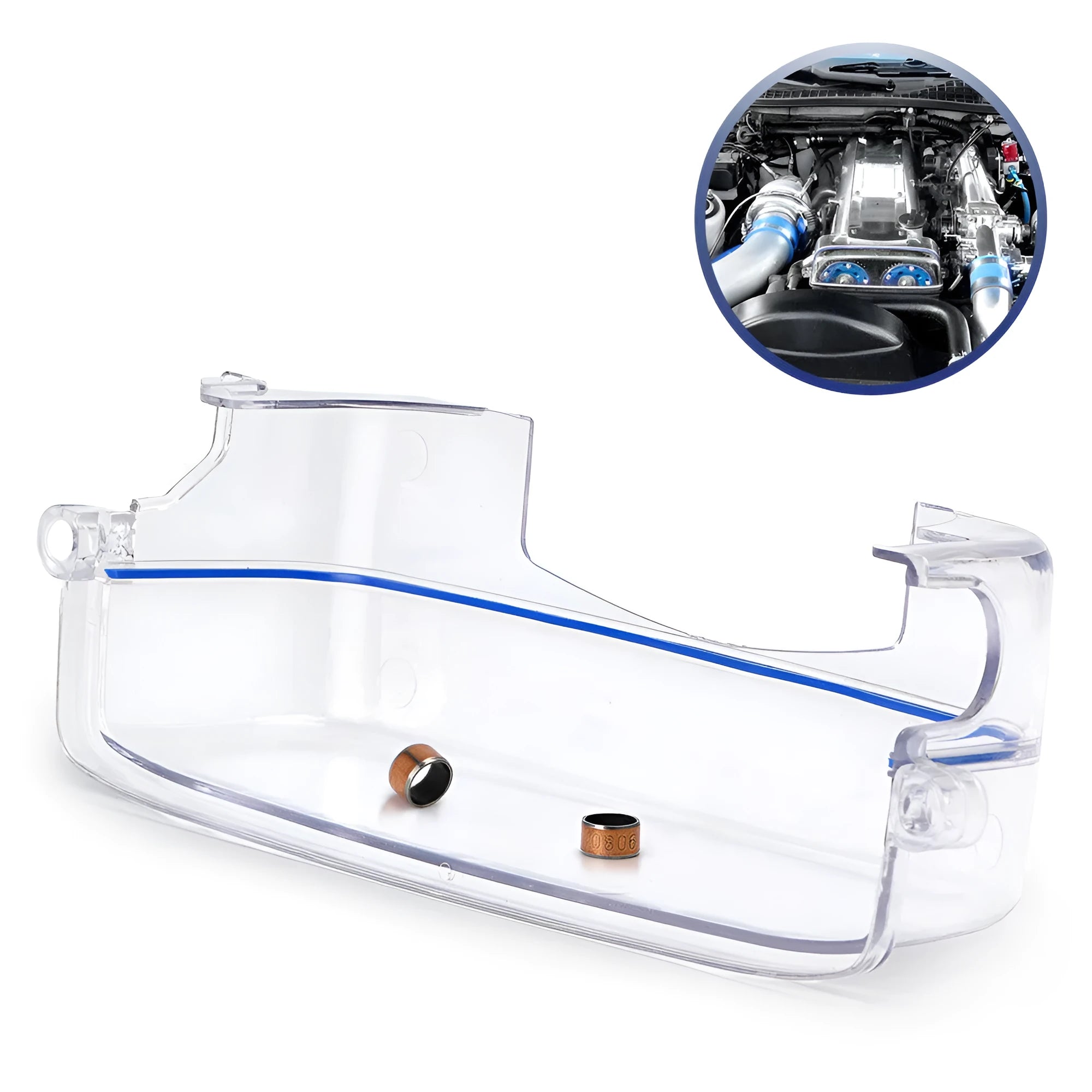 Clear plastic car gear selector cover for Lexus and Toyota vehicle models.