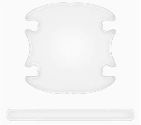 Transparent 3D vinyl car door handle bowl protector stickers, 4 piece set.