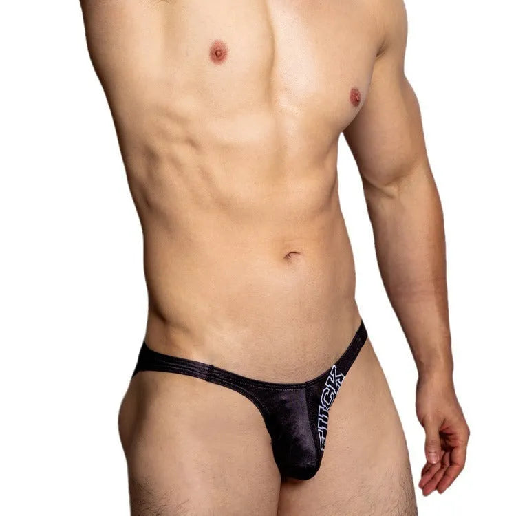 Low waist triangle shorts in black, orange and white colours with Asian sizing options