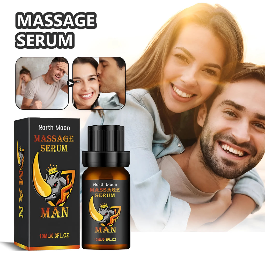 10ml men's essential oil bottle with ginger root oil, jojoba oil and vitamin E for massage