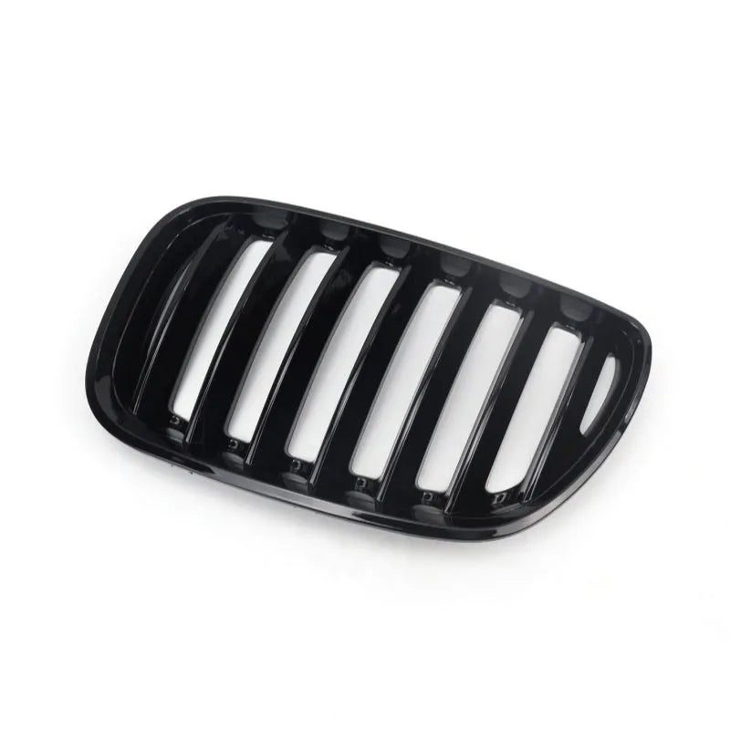 Bright black ABS plastic medium mesh grille set for BMW X5E 53 front replacement