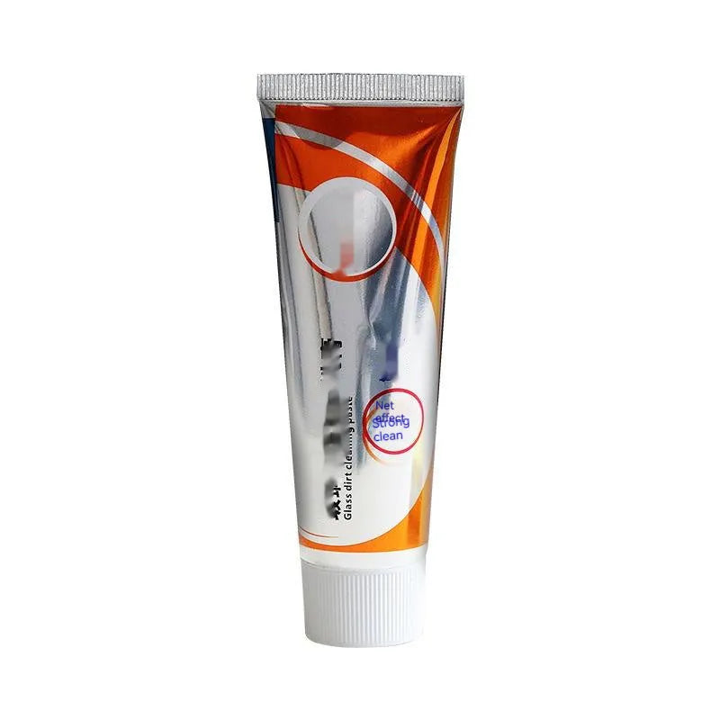 White 65ml car windshield scavenging agent cleaning paste for removing oil stains from glass.