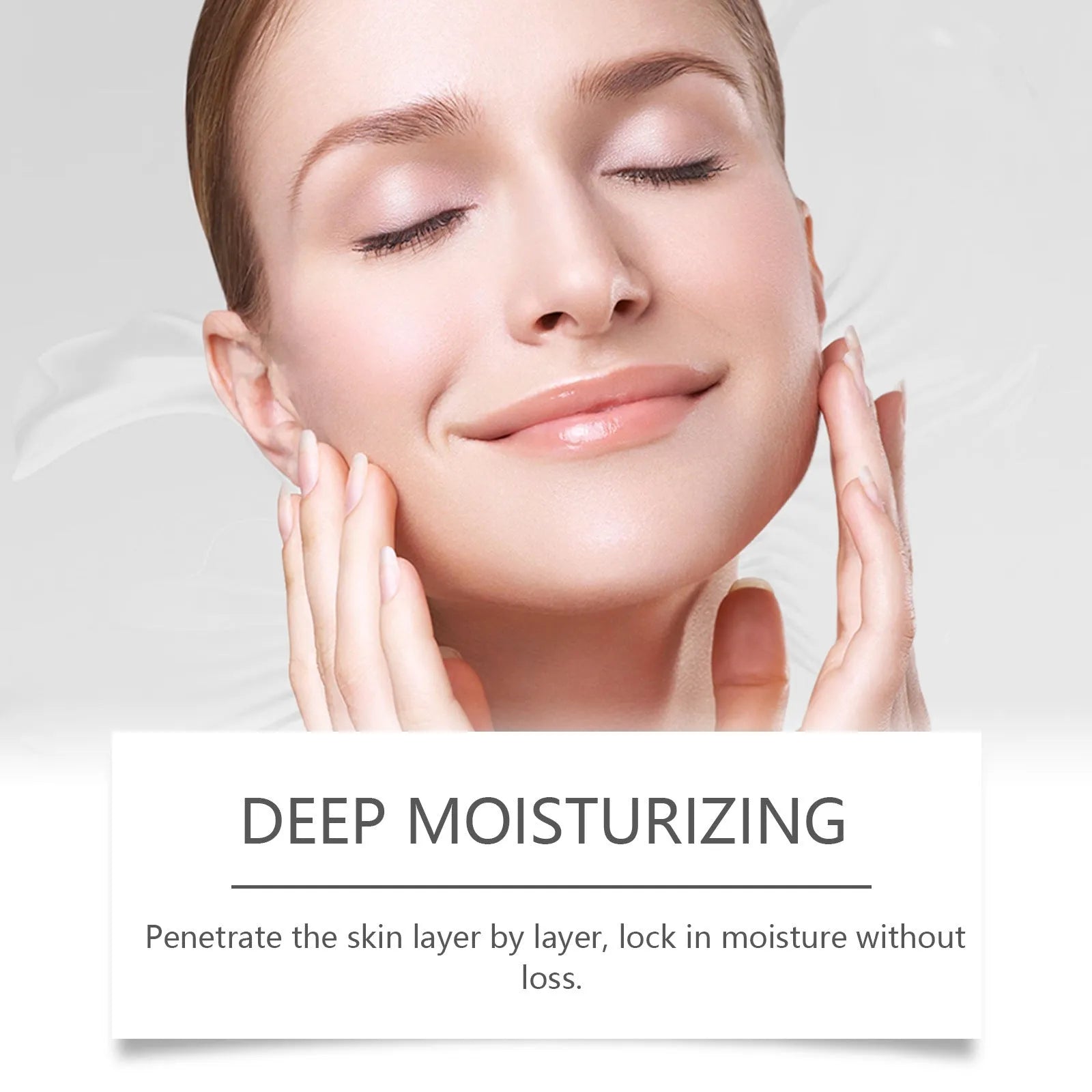 Collagen tightening facial mask pack containing four pieces measuring 23.5cm by 16.8cm