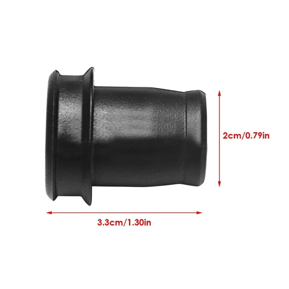 Black PVC car cigarette lighter dust plug measuring 33cm long with 2cm diameter