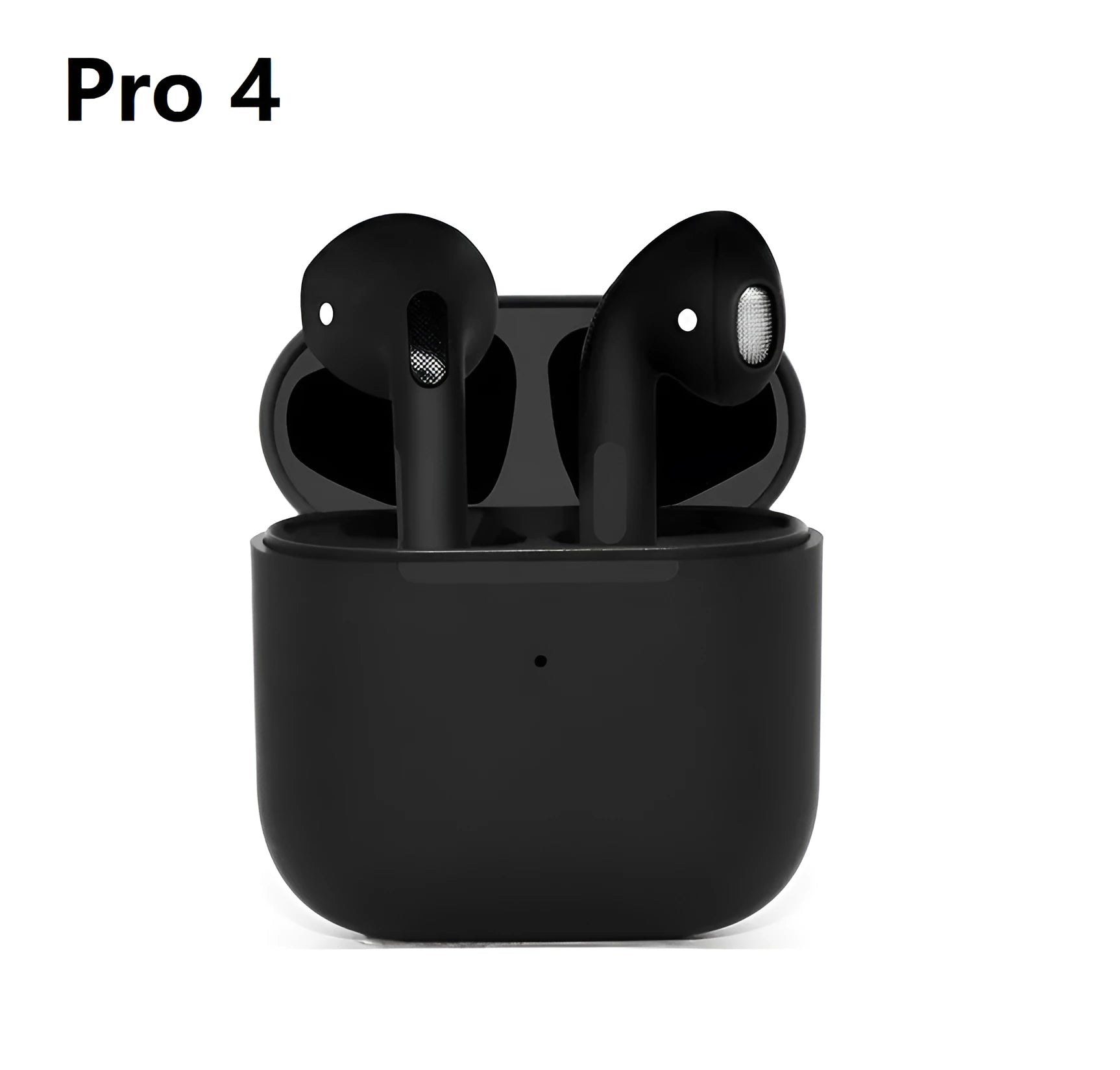 Pro4 White and Pro4 Black sports wireless Bluetooth in-ear headphones on a solid background.