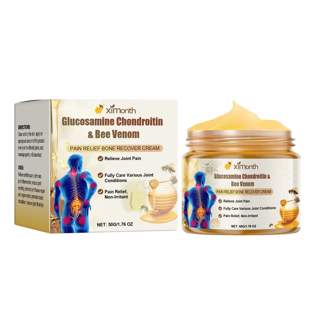 50g tube of joint neck cream with bee venom and chondroitin sulfate ingredients