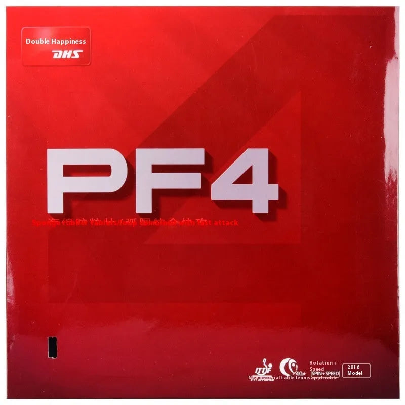 PF4-50 anti-rubber table tennis racket in choice of black or red colour with thick or medium thick sponge.