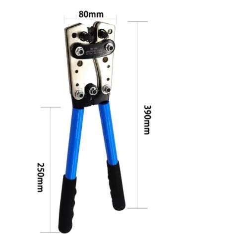 HX-50B aluminium cable crimping pliers kit with large head cutter and SC-60PC terminal set.