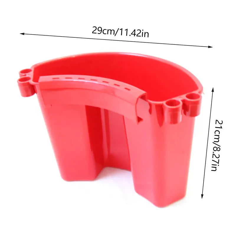 PP plastic car washing bucket in black, red, blue or pink colour for vehicle cleaning