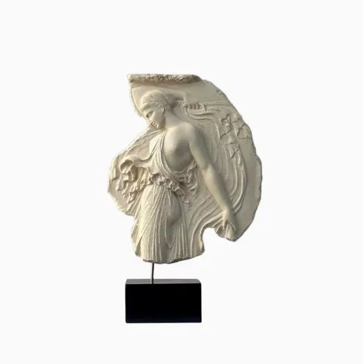 Modern minimalist wine goddess resin sculpture ornament with dimensions 21×7×35cm