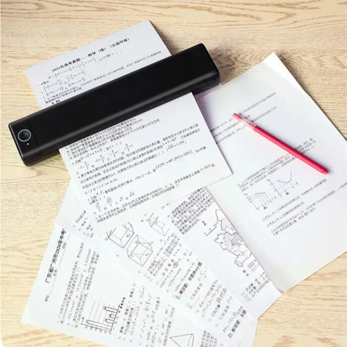 Phomemo M08F A4 portable thermal printer in silver black colour with Bluetooth wireless connectivity