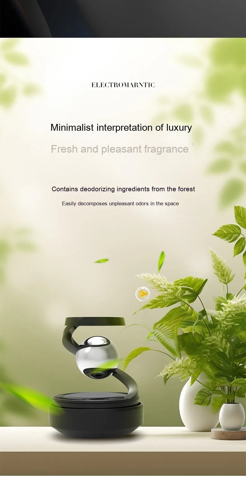Solar car aromatherapy decoration perfume fragrance diffuser with four scent options for vehicle interiors