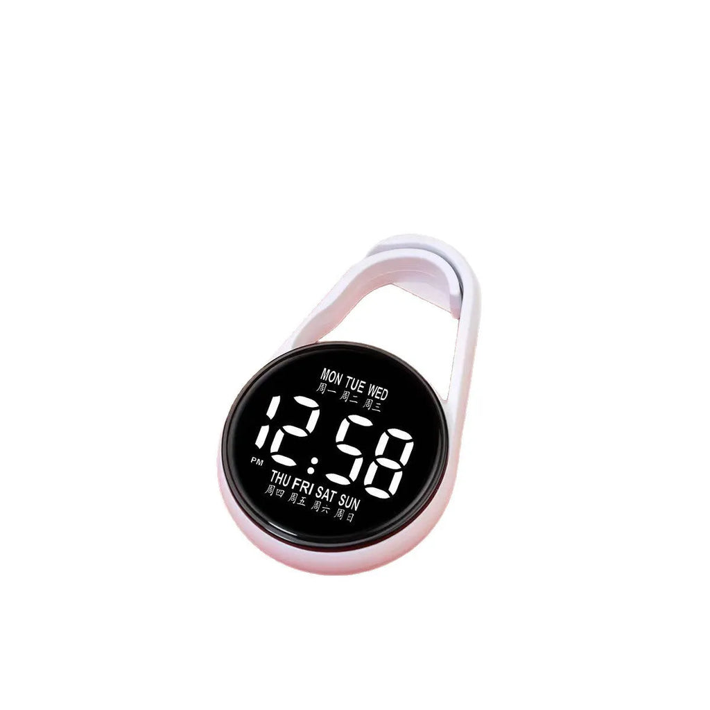 Mini electronic watch with luminous LED display and plastic strap in various colour options