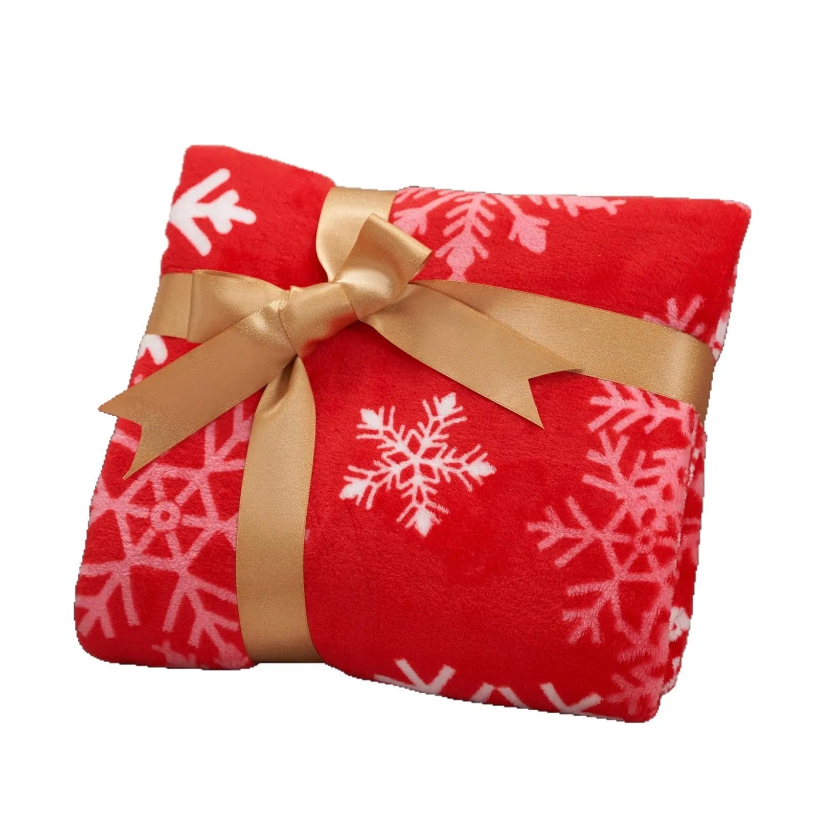 Soft flannel plush Christmas blanket in American style with multiple size options