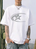 Men's pure cotton short sleeve T-shirt in Japanese retro style available in black, dark grey, and white