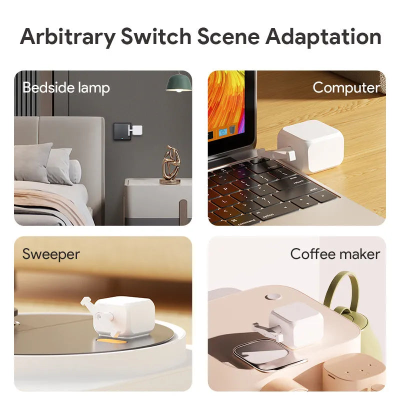 White Bluetooth rocker arm finger robot remote control for home automation