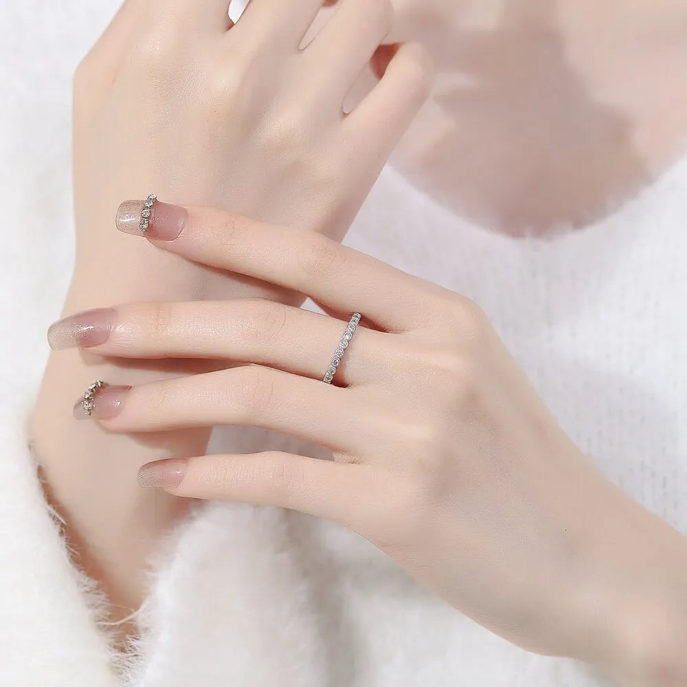 Geometric women's diamond tail ring with adjustable open-mouth design in white gold colour finish