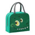 Children insulated lunch box bag with cartoon animal design and aluminium foil insulation