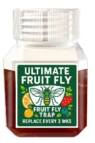 Bottle of SK003 fruit fly trapper bait liquid with funnel packaging option