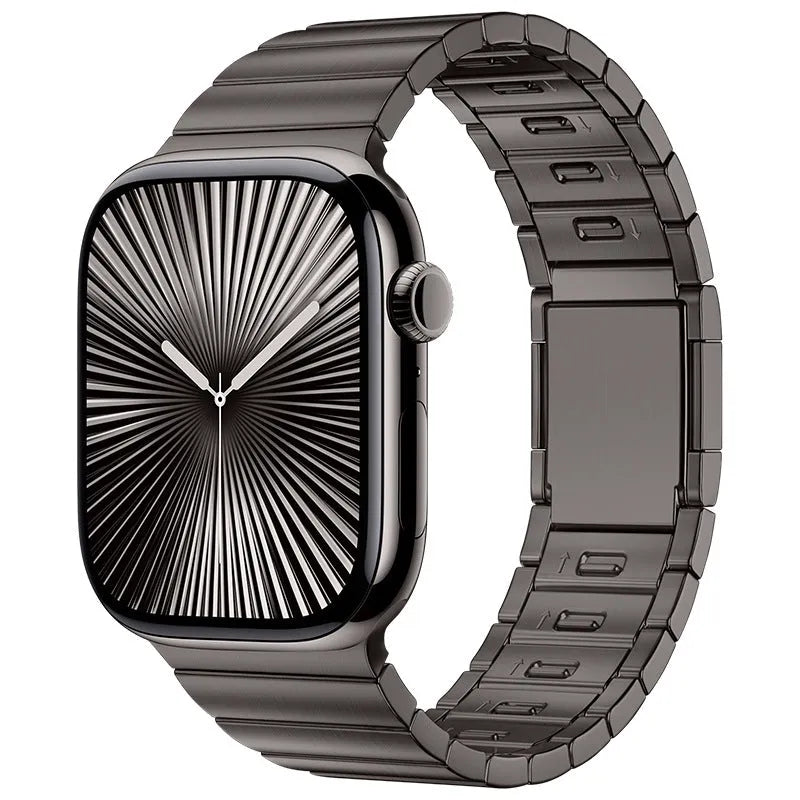 Stainless steel magnetic buckle Apple Watch strap in business style design