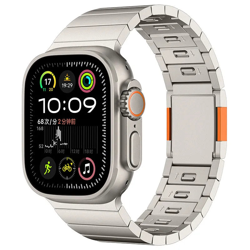 Stainless steel magnetic buckle Apple Watch strap in business style design