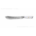 Damascus steel kitchen knife with 21cm VG10 blade and modern simple design