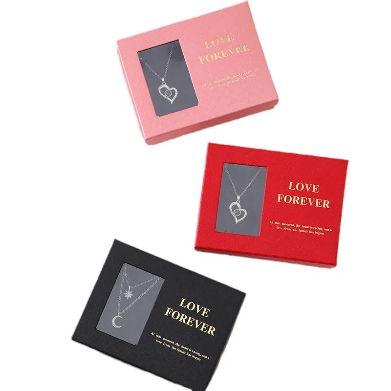 Red soap flower gift box set with six roses and a handbag for Valentine's Day.