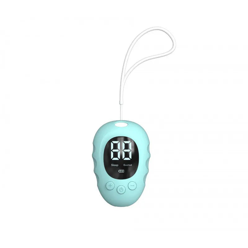 Silicone sleep aid hand grip with monitor in black, green, or white colour