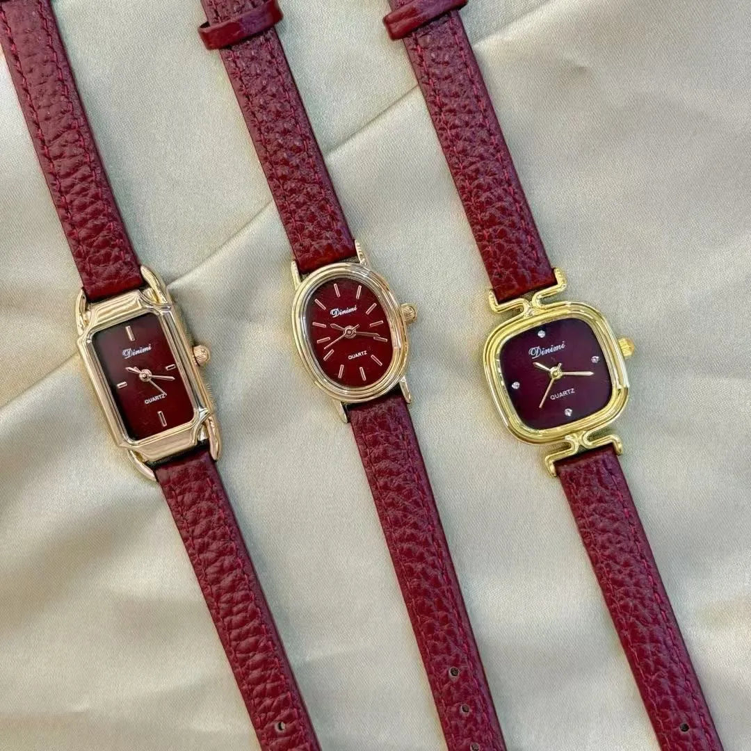 Women's Chinese-style alloy watch with 8mm thickness and decorative diamond patterns
