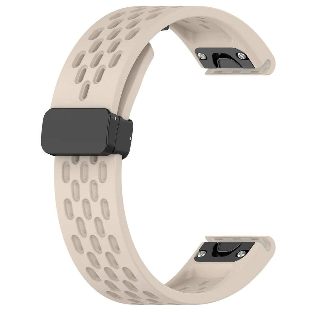 Garmin Fenix quick release watch strap in multiple colours showing quick release spring bars