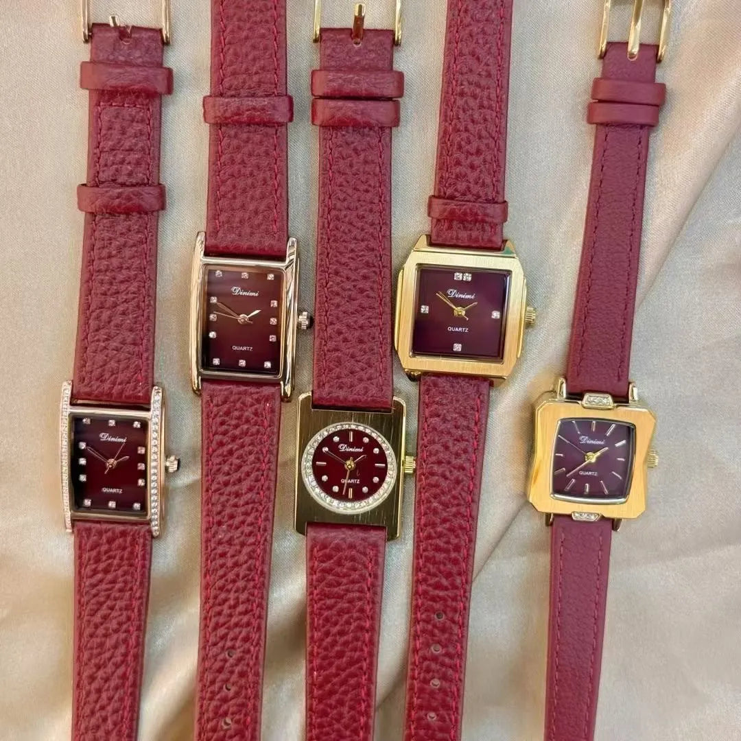 Women's Chinese-style alloy watch with 8mm thickness and decorative diamond patterns