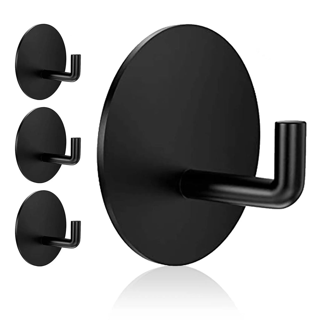 Stainless steel self-adhesive hook for bathroom and kitchen with 3kg load capacity