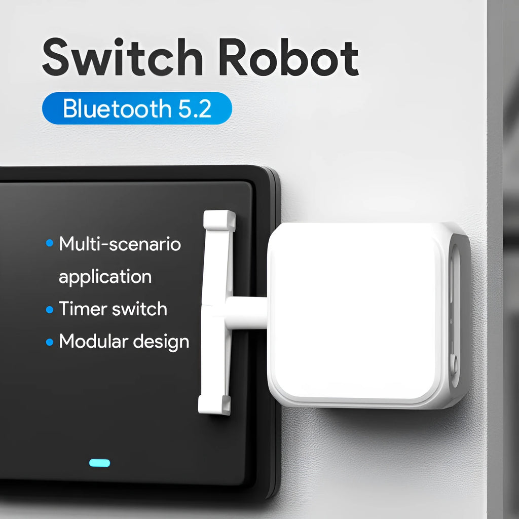 White Bluetooth rocker arm finger robot remote control for home automation