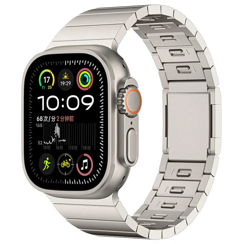 Stainless steel magnetic buckle Apple Watch strap in business style design