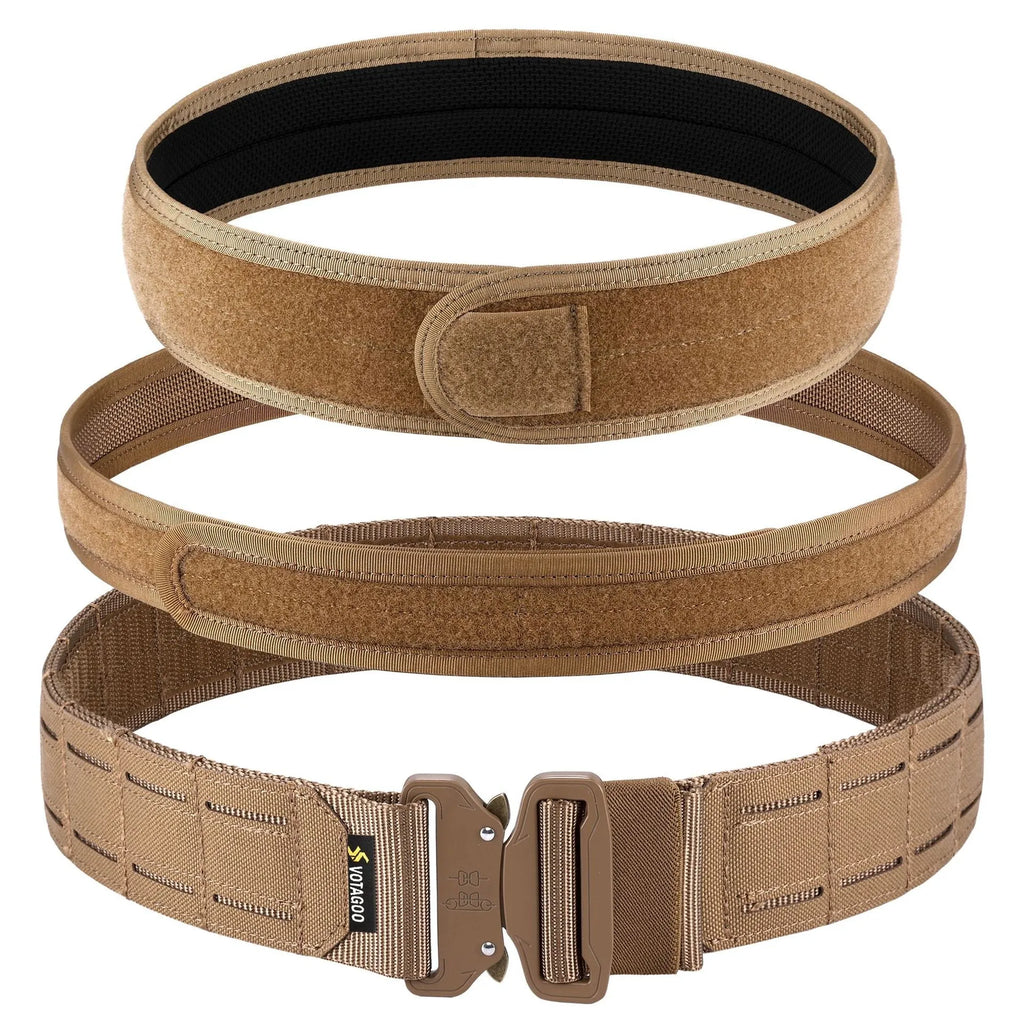 VOTAGOO 2-inch wide nylon tactical belt with quick-release alloy buckle in CP camouflage colour.