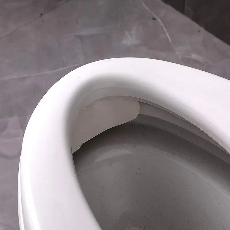 White PVC toilet urine blocking board for children's training splash prevention