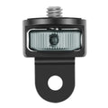 Aluminium alloy sports camera adapter screw with 1/4-inch thread in black, red, and titanium colour options